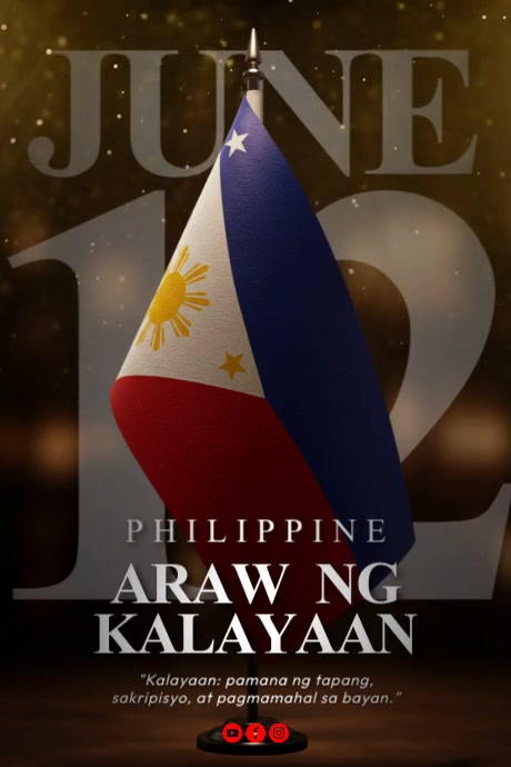 Araw ng Kalayaan Poster template