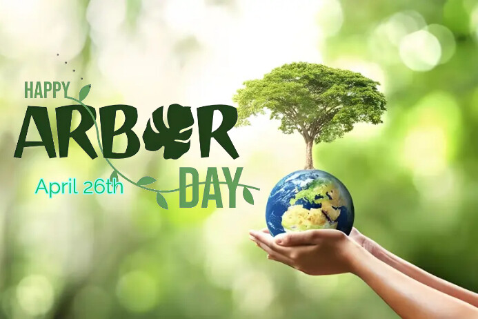 Arbor day template Poster