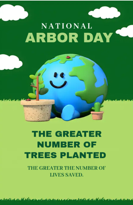 Arbor Day Template 小报