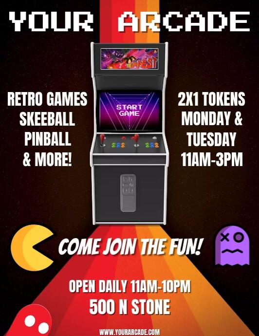 ARCADE Template | PosterMyWall
