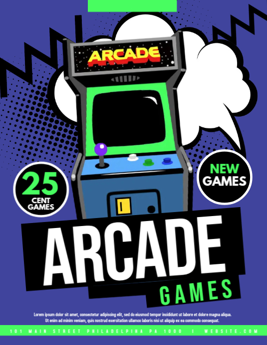 Arcade Template | PosterMyWall
