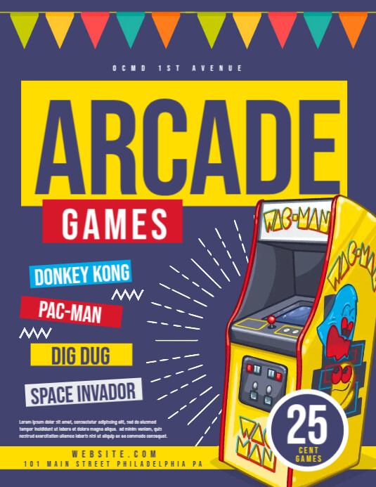 Arcade Template | PosterMyWall