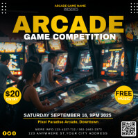 arcade game competition 2025 Instagram Post template