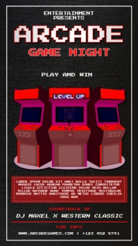 Arcade Game Night WhatsApp 状态 template