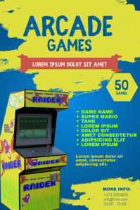 90 Arcade Customizable Design Templates PosterMyWall