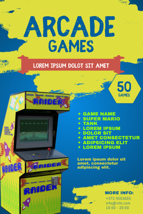 Flyer Game Examples Copy of Arcade Games Flyer Template | PosterMyWall