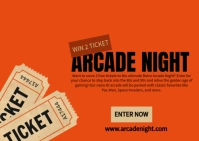 arcade night A6 template