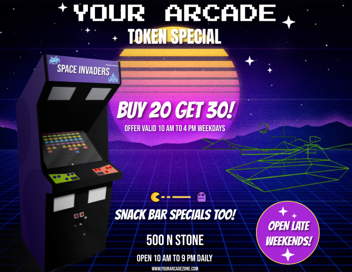 ARCADE SPECIAL Template | PosterMyWall