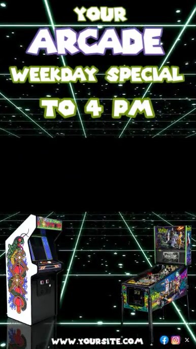 Arcade Special Video Ad Instagram Story template