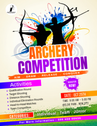 Желтый Archery Competition Iflaya Template