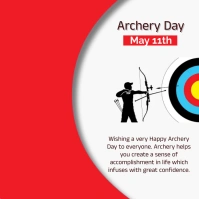 archery day Instagram Post template
