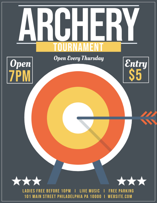 Archery Template PosterMyWall