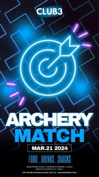 Archery Match Event Instagram Story template