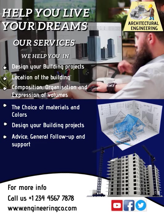Engineering Program Flyer architectural & engineering flyer template | PosterMyWall