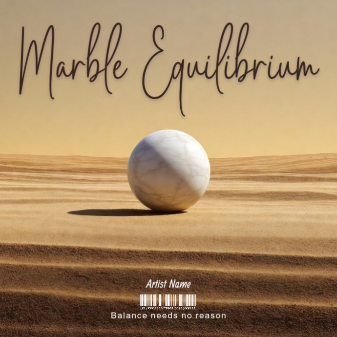 Marble Equilibrium Album Cover Template | PosterMyWall