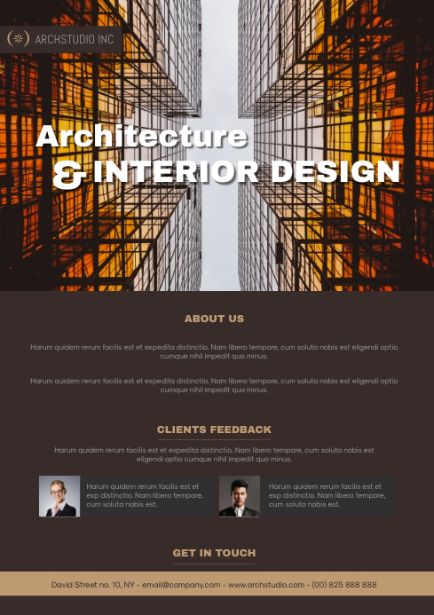 Architecture Design Flyer A4 template