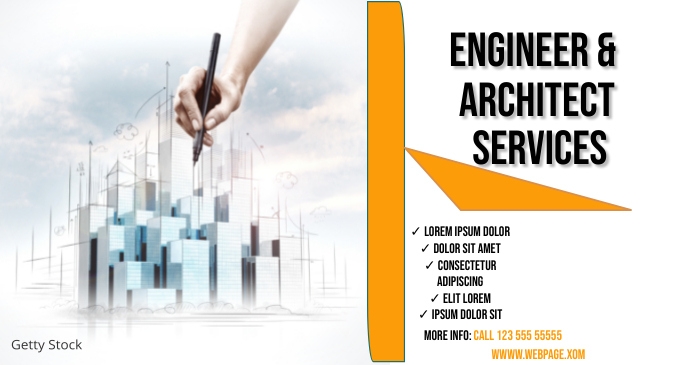 Architecture design Facebook Shared Image template