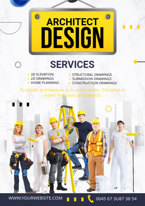 architecture A4 template
