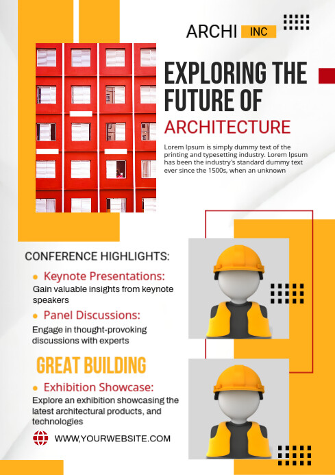 architecture A4 template