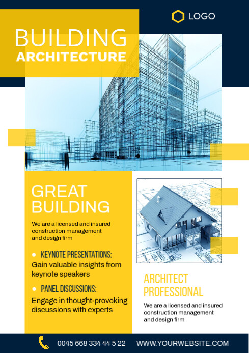 architecture A4 template
