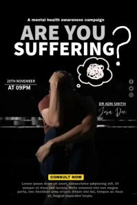 Are You Suffering Poster template