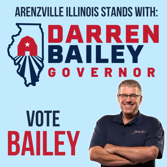 Arenzville Illinois stands with Daren Bailey Template PosterMyWall