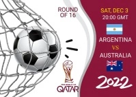 Argentina vs Australia FIFA world cup 2022 vi Ikhadi leposi template