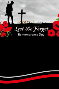 Black Remembrance Day Plakat Template