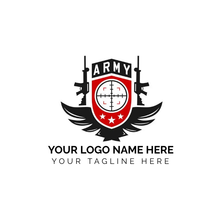 army badge logo Logotipo template