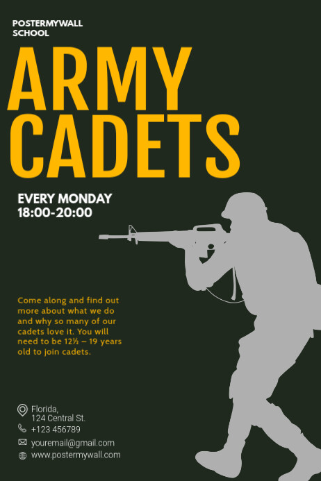 Copy of Army Cadets Flyer Template | PosterMyWall