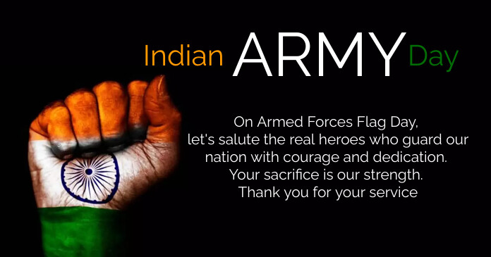 Army Day Facebook Shared Image template