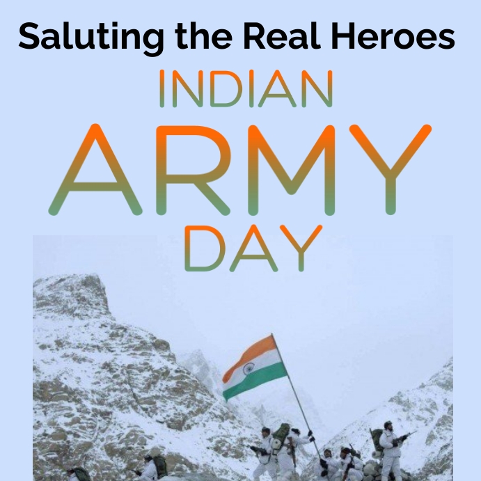 Army Day Square (1:1) template