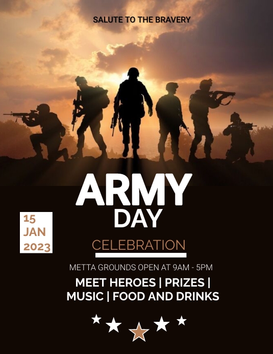 Army DAY Template | PosterMyWall