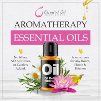 Aromatherapy Essential Oils Ad Publicación de Instagram template
