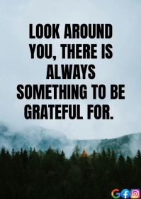 AROUND AND GRATEFUL QUOTE TEMPLATE A6