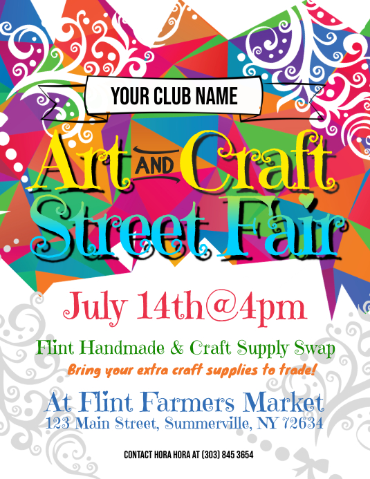 Art & Craft Street Fair Flyer Template PosterMyWall