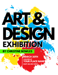 art   design exhibition poster template c6ea3eba9579ac2568c5257d316ad29a