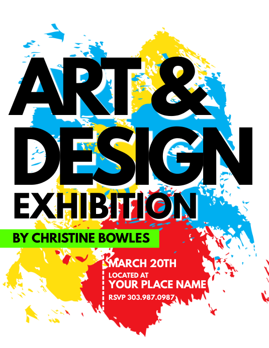 Art & Design Exhibition Flyer Template PosterMyWall