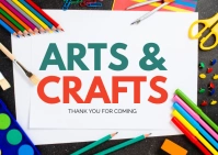 Art and Craft Workshop Offer Template Postcard