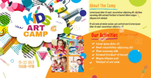 Art Camp Event Ad Immagine condivisa di Facebook template