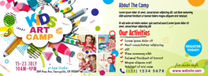 Art Camp Event Facebook-coverfoto template