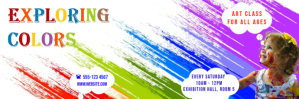 Art Class for all ages email header ad Isihloko Se-imeyili template