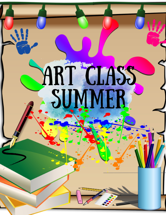 ART CLASS SUMMER Template PosterMyWall