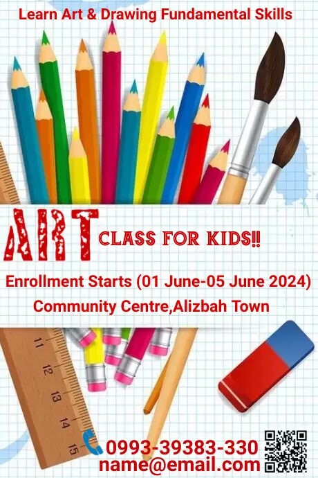 Copy of art classes, Drawing skills,fun,Paint | PosterMyWall