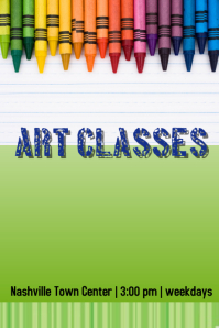 Art Classes Poster Template PosterMyWall