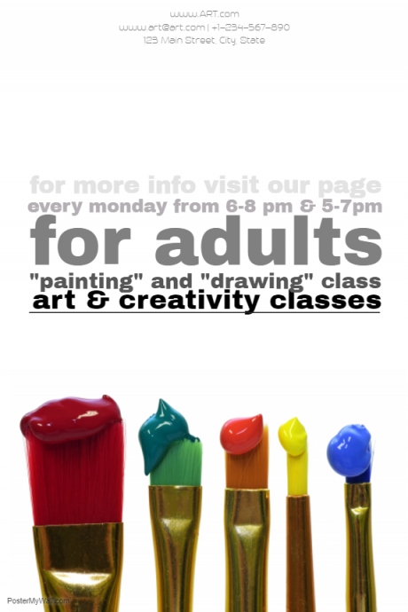 Art classes Template | PosterMyWall