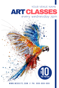 Art Classes Poster Template PosterMyWall