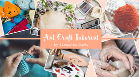 Art Craft Tutorial Youtube Channel Art template