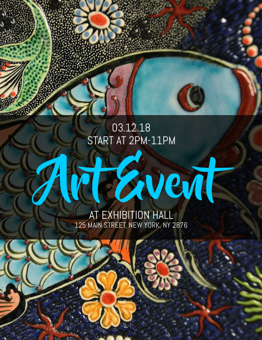 Art Event Flyer Template | PosterMyWall