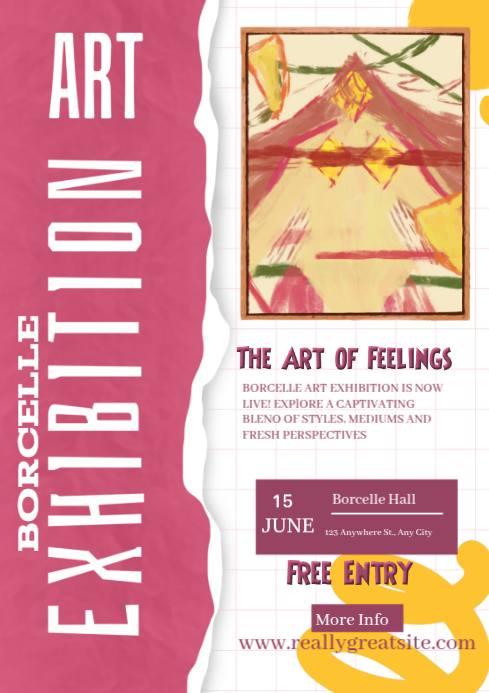 Art Exhibition A4 Template | PosterMyWall